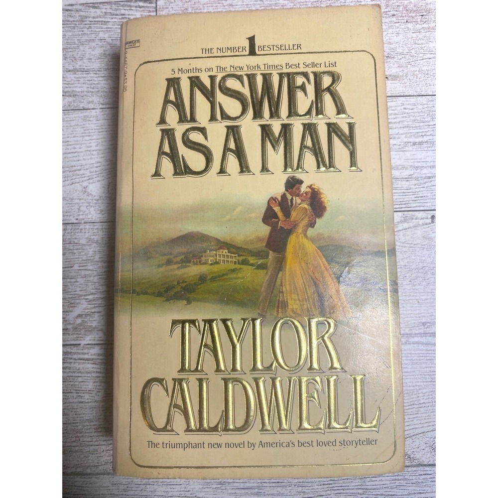 Answer as a Man Taylor Caldwell 1981 1st Ed Fawcett Crest Historical Romance PB